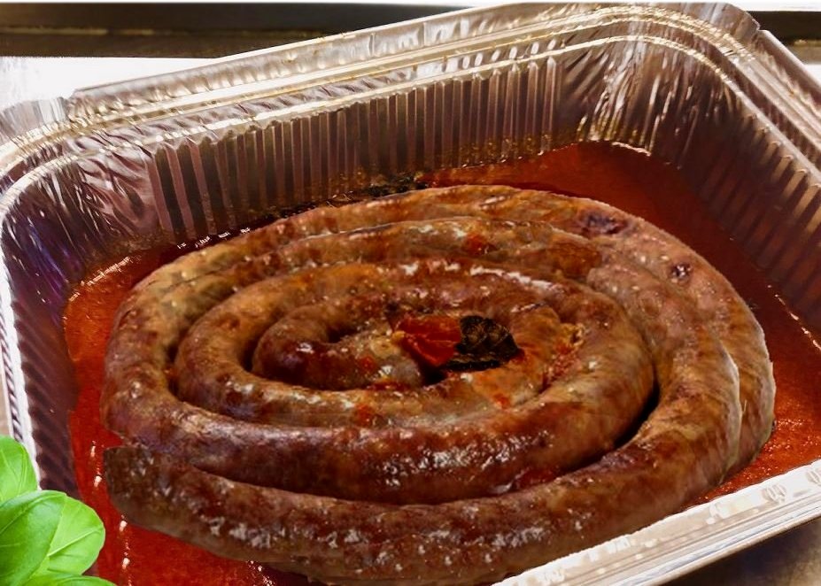 Stegt medisterpølse (Salsiccia)